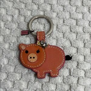 Coach Sparkling Pig Keychain